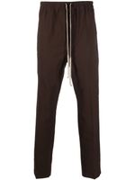 Rick Owens slim-cut drawstring-waistband trousers - Marron