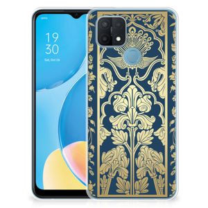 OPPO A15 TPU Case Beige Flowers