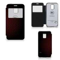 Samsung Galaxy S5 Mini Telefoon Hoesje Geruit Rood