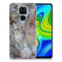 Xiaomi Redmi Note9 TPU Siliconen Hoesje Marmer Grijs - thumbnail