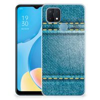 OPPO A15 Silicone Back Cover Jeans - thumbnail