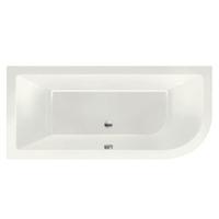 Ligbad Inbouw Xenz Principe Links 1-2 Persoons Duobad 80x180x50cm Acryl Edelweiss Mat met Poten