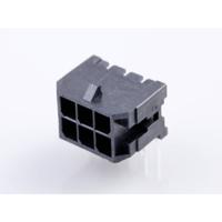 Molex 430450602 Male header, inbouw (standaard) Totaal aantal polen: 6 Rastermaat: 3 mm Inhoud: 1 stuk(s) Tray - thumbnail