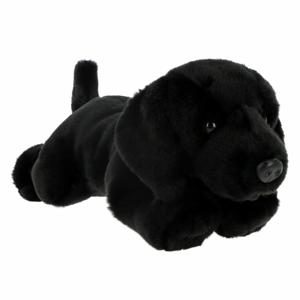 Keel Toys Knuffeldier Puppy Labrador hond - zachte pluche stof - premium knuffels - zwart - 35 cm