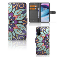 OnePlus Nord CE 5G Hoesje Purple Flower - thumbnail