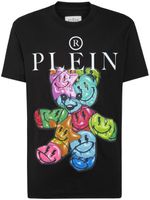 Philipp Plein t-shirt en coton à imprimé graphique - Noir