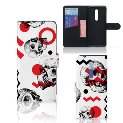 Telefoonhoesje met Naam Xiaomi Mi 9T Pro Skull Red