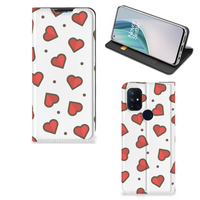 OnePlus Nord N10 5G Hoesje met Magneet Hearts