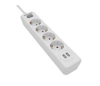 Philips 4-voudige Stekkerdoos - SPN3042WA/10- 230V - Wit - met USB - thumbnail