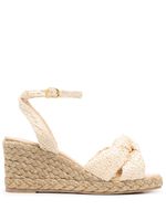 Stuart Weitzman espadrilles compensées à design matelassé - Tons neutres - thumbnail