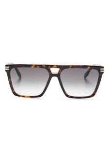 Marc Jacobs Eyewear lunettes de soleil à effet écailles de tortue - Marron