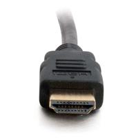 High Speed HDMI Cable with Ethernet - HDMI met ethernetkabel - HDMI (M) naar HDMI (M) - 50 cm - beschermd - zwart