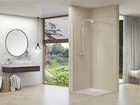 van Rijn ST01 inloopdouche met helder glas 120x200cm wit