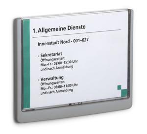 Durable 486637 bord- & informatiehouder Bordhouder A5 Kunststof Grafiet