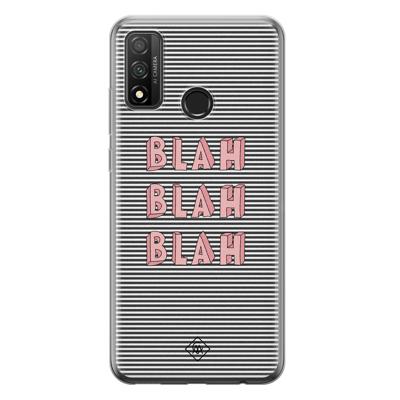 Huawei P Smart 2020 siliconen telefoonhoesje - Blah blah blah