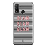 Huawei P Smart 2020 siliconen telefoonhoesje - Blah blah blah