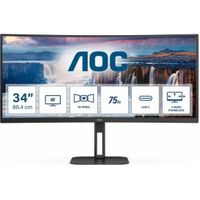 AOC Value-line CU34V5C/BK 34 Wide Quad HD 100Hz USB-C VA Monitor