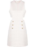 SANDRO cut-out tweed minidress - Rose