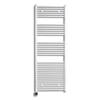 Sanicare elektrische design radiator 60x172cm wit met Bluetooth en thermostaat links zwart