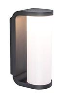 LED Buitenverlichting Muurlamp Adalyn, Wandlamp van Gegoten Aluminium in AntracietWit, 10,2Watt, 980 Lumen, Lichtkleur 3000 Kelvin, Moderne Buitenlamp