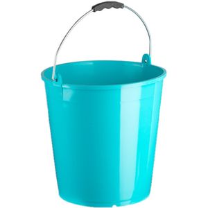 Emmer blauw 15 liter 32 x 31 cm schoonmaakartikelen