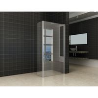 Inloopdouche Wiesbaden met zijwand 30cm 120x200cm 8mm NANO coating