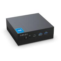 MINIX PC Z100-Aero, Intel 12e generatie N100, 16GB DDR4, 512GB PCIe 3.0 X1 NVMe SSD Windows 11 Pro PC, 4K/1GB Triple Display + 2,5G LAN/USB-A 3.2/USB-C/WiFi 5/BT5.1/Vesa Mount/stopcontact