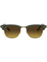 Ray-Ban lunettes de soleil Clubmaster à monture carrée - Vert