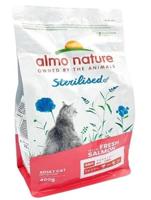 Droogvoer Rundvlees of Zalm voor Gesteriliseerde Katten - Almo Nature Holistic Sterilised - in 400gr of 2kg