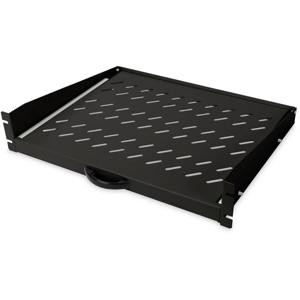 Digitus DN-19-TRAY-2-450-SW 19 inch Apparaatbodem voor patchkast 2 HE Geschikt voor kastdiepte: vanaf 450 mm Zwart, Zwart (RAL 9005)