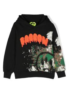 Barrow kids hoodie à effet taches de peinture - Noir