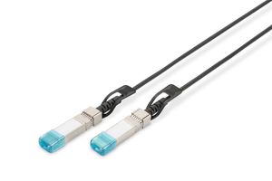 ASSMANN Electronic DN-81222-02 Glasvezel kabel 2 m SFP+ Zwart