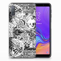 Silicone Back Case Samsung Galaxy A7 (2018) Skulls Angel