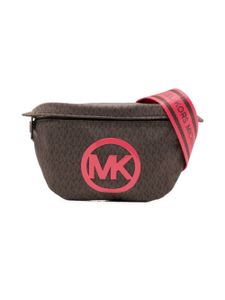 Michael Kors Kids sac banane à motif monogrammé - Marron