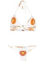 Amir Slama bikini à imprimé Sol - Blanc