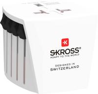 SKROSS | 1.102500 | Micro MUV | Universele 2-polige reisadapter - Spanning en vermogen 100V - 250W / 250V - 625W - Bescherming tegen elektrische schokken