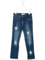 Philipp Plein Junior pantalon Stars - Bleu