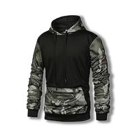 Voor heren Trui met capuchon Zwart Capuchon Kleurenblok Camouflage Kleur Lapwerk Zak Sport Outdoor Dagelijks Feestdagen Streetwear Basic Casual Lente Herfst Kleding Hoodies Sweatshirts Lightinthebox