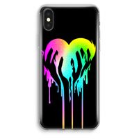 Hold My Heart: iPhone XS Max Transparant Hoesje - thumbnail