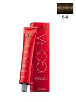 Schwarzkopf IGORA Royal Premium haarkleur 5-0 lichtbruin, 1-pack (1 x 60 g)