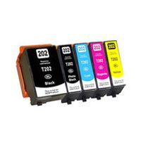 Huismerk Epson 202XL Inktcartridges Multipack (2x zwart + 3 kleuren)