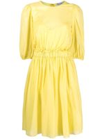 RED Valentino robe courte à manches bouffantes - Jaune