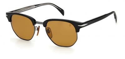 David Beckham zonnebril 1002/S cat.3 wayfarer staal zwart/bruin