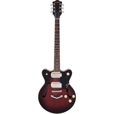 Gretsch G2655 P90 Streamliner Centerblock Junior DC Claret Burst semi-akoestische gitaar