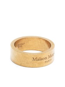 Maison Margiela bague à logo gravé - Or