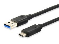 Equip USB 3.0 kabel A->C m/0, 25 m type C polyzak