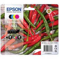 Epson Inktcartridge T09Q6, 503 Origineel Combipack Zwart, cyaan, magenta, geel C13T09Q64010 - thumbnail