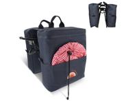 Toppoint Dubbele (koel) Picknick fietstas R-PET - 26 x 13 x 34 cm - Donkerblauw (2de Kans Deal) - thumbnail