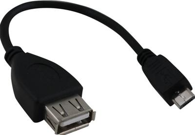 SCANPART   USB-adapter - micro-USB type B (M) naar USB (V) - USB OTG -