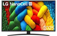 LG 55NANO81A6A - 139 cm LED-Fernseher, 55 Zoll, Aufl?sung: 3.840x2.160 Pixel, 4K Ultra HD, 4K AI Upscaling, Direct LED-Backlight, High Dynamic Range (HDR 10), Hybrid Log Gamma (HLG), alpha7 Gen8 AI